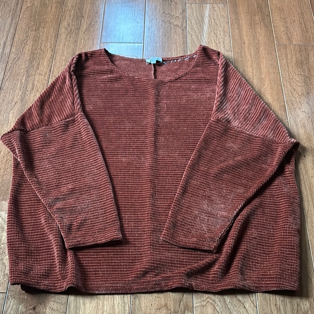 Chenault Brick Waffle Knit Top